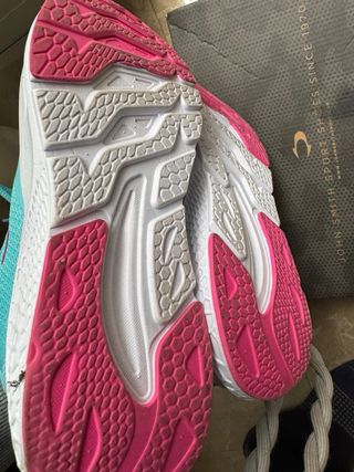 Zapatillas deportivas mujer azul y rosa