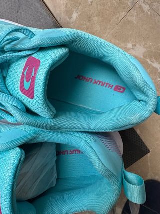 Zapatillas deportivas mujer azul y rosa