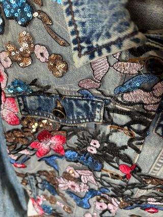 Giacca Desigual Floreale Ricamata Tg. 44