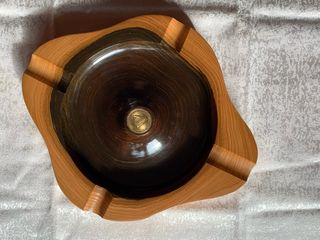 Posacenere in radica bicolore pregiata