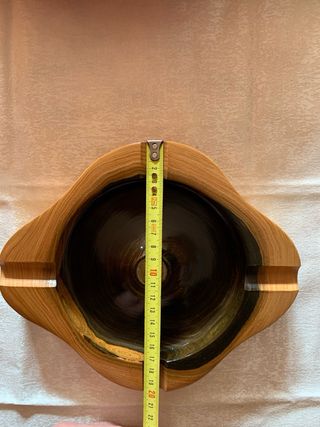 Posacenere in radica bicolore pregiata