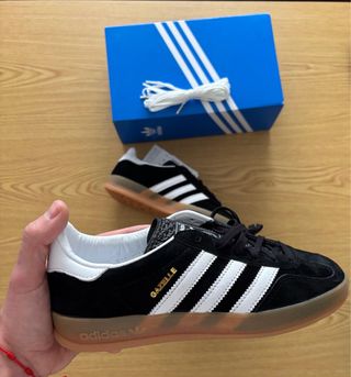 Adidas Gazelle Blanco y negro Original