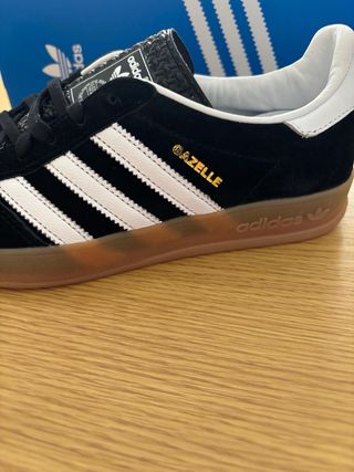 Adidas Gazelle Blanco y negro Original