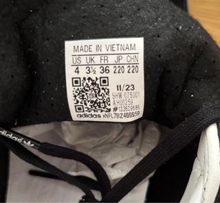 Adidas Gazelle Blanco y negro Original