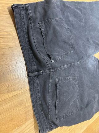 Pantalón vaquero mujer gris talla grande