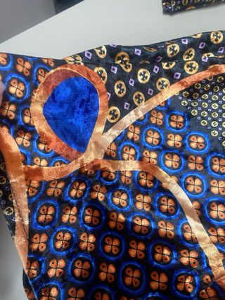 Vestido vintage de Terciopelo Estampado Cadenas