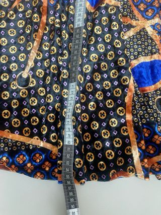 Vestido vintage de Terciopelo Estampado Cadenas