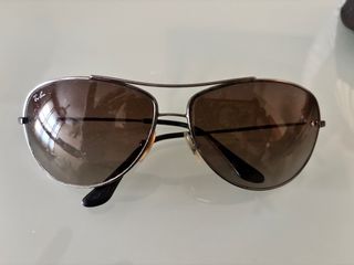 Gafas de sol Ray-Ban Aviator Marrón/Plata