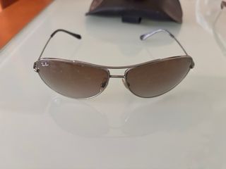 Gafas de sol Ray-Ban Aviator Marrón/Plata
