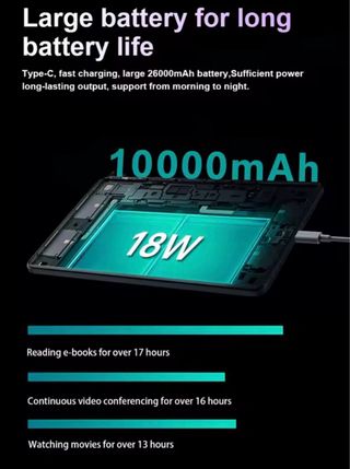 Tablet Android 14 16GB+1TB 10.1 15 Pro