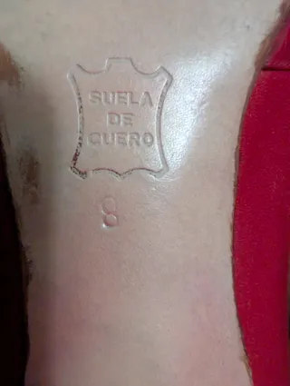 Zapatos de tacón Ellas rojos talla 38