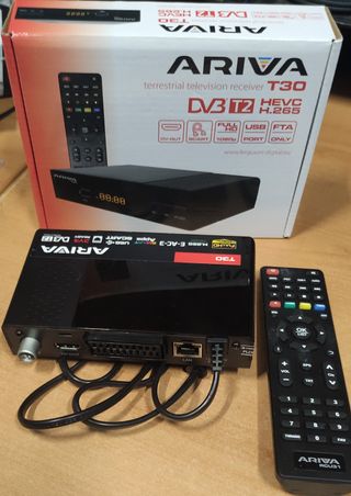 Sintonizador TDT ARIVA T30 HEVC H.265