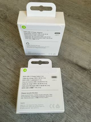 Cargador Apple USB-C 20W y Cable 60W
