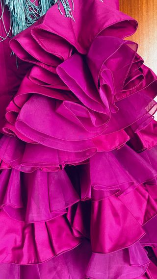 Traje de Flamenca con volantes.