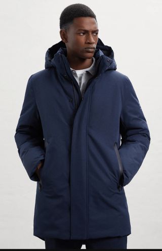 Abrigo Ecoalf Parka Azul Marino Hombre