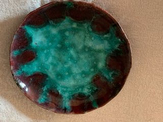 2 piccoli piatti decorativi maiolica