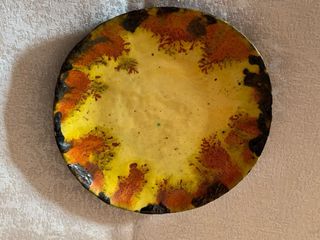 2 piccoli piatti decorativi maiolica