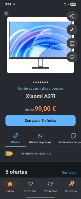 Monitor Xiaomi Negro