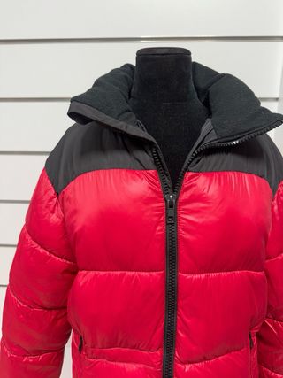 Chaqueta Acolchada Roja y Negra Talla M