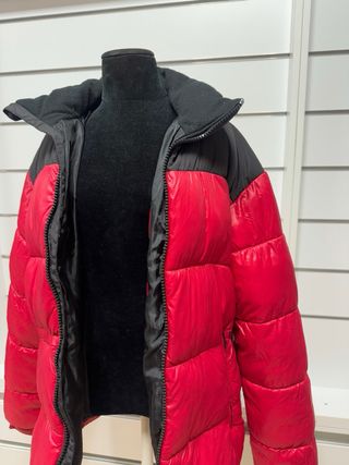 Chaqueta Acolchada Roja y Negra Talla M