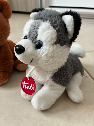 Coppia peluche Trudi Orso e Husky