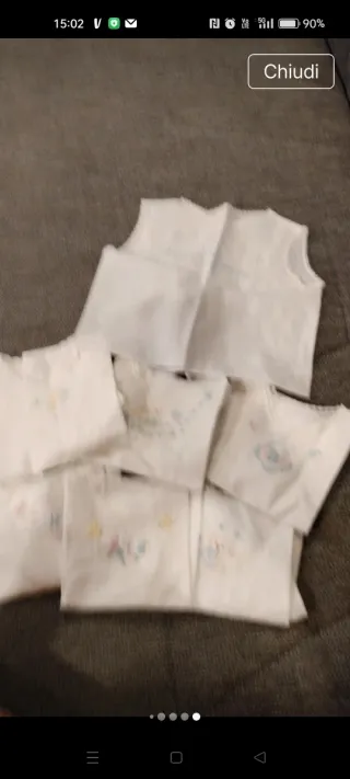 Set 7 Camicette Nascita Bimbo/Bimba