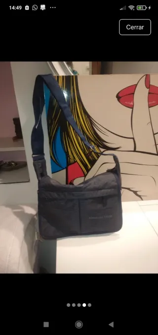 Bolso Alexander Moda Azul/Gris
