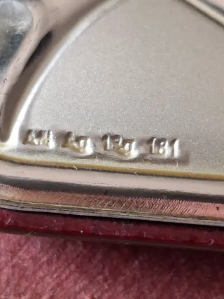 Marco de fotos plata y madera