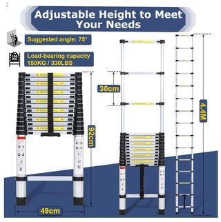 ESCALERA 4,4 METROS TELESCOPICA PLEGABLE NUEVA _