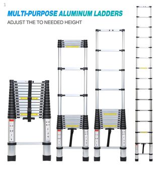 ESCALERA 4,4 METROS TELESCOPICA PLEGABLE NUEVA _