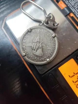Llavero con moneda de plata Rey Jorge VI
