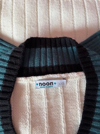 Jersey Noon Beige Verde Oversize XXS