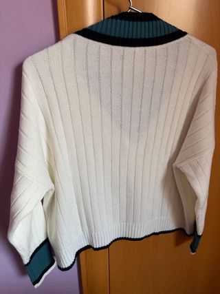 Jersey Noon Beige Verde Oversize XXS