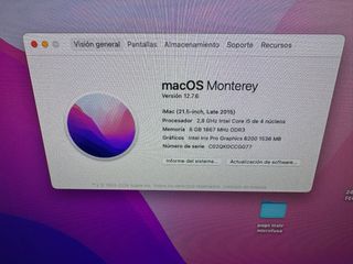 iMac 21,5” 2015 SSD 500GB