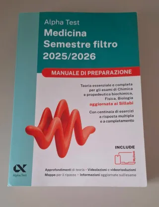 Alpha Test Medicina. Semestre filtro. Manuale d...