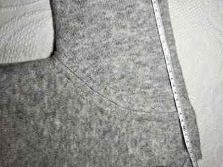 Jersey gris MNG Mango talla M cuello pico knit...