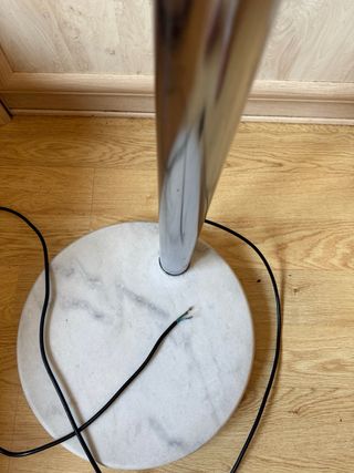 Lámpara de pie 5 focos base mármol