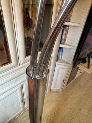 Lámpara de pie 5 focos base mármol