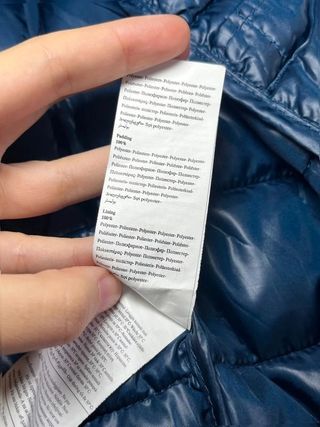 Plumífero ligero Terranova azul marino con...