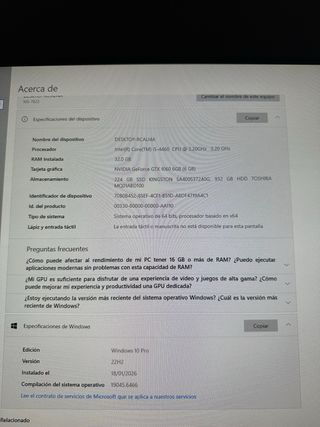 PC Gamer con luces RGB