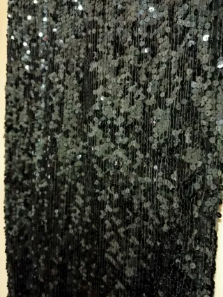 Falda lentejuelas negra