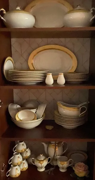 Vajilla porcelana 7 comensales 53 piezas