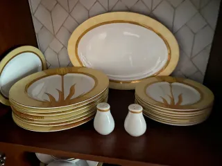 Vajilla porcelana 7 comensales 53 piezas