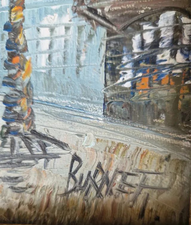 Cuadro al óleo firmado por Caroline Burnett