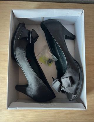 Zapatos de vestir negros 7cm