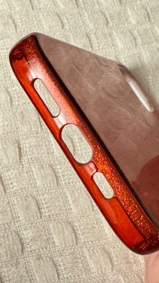 Cover Glitter Rosso per iPhone 13 nuova