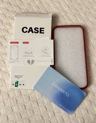 Cover Glitter Rosso per iPhone 13 nuova