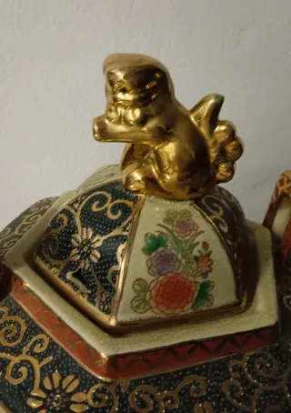 Quemador incienso porcelana Satsuma-Yaki