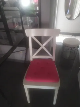 Mesa Forja Cristal y 6 Sillas