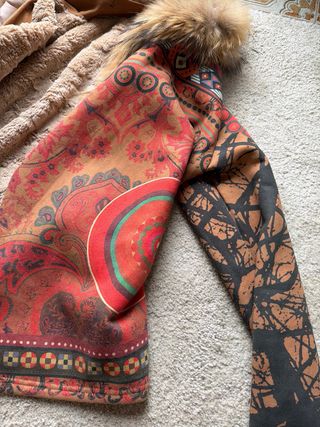 Abrigo vintage con pelo